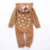 Infant Boutique Clothing Long Sleeve Toddler Girls Jumpsuit Embroidery Infant Ruffle Romper 