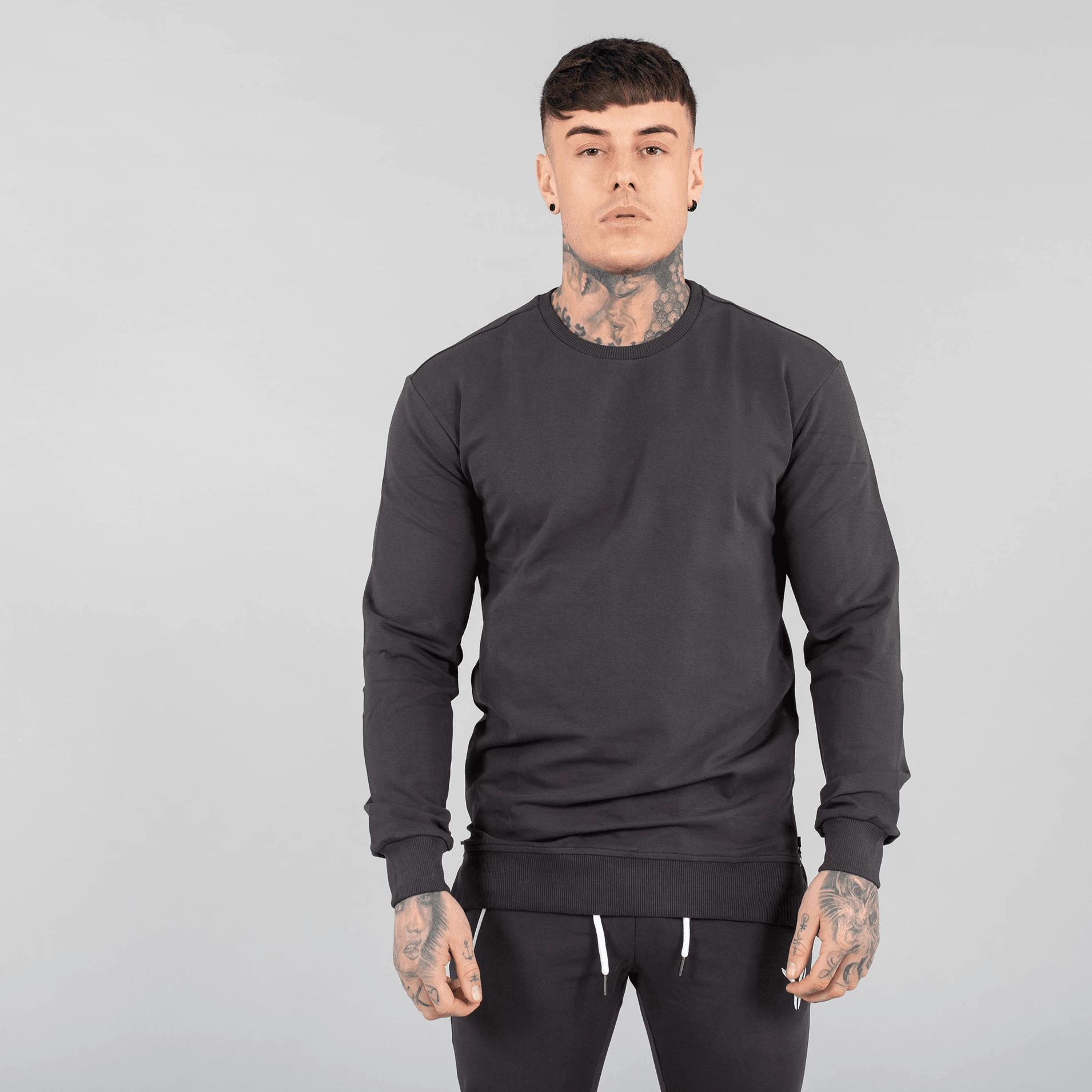 Men's Cotton Workout Running Wicking Stretch Long Sleeve Shirts