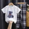 Comfortable Baby Set Four Seasons Cartoon Print Baby Clothes Sets Unisex Kids Clothing Sets Boys