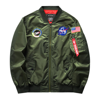 2022 New Arrival Casual Men's Fashion Bomber Jacket Plus Size 98%Nylon High Quality Bomber Jacket For Men