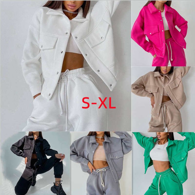 Custom LOGO Women's Jacket Hoodies Casual Pants Suit Sudadera Long Sleeve Outdoor Hoodie 2 Piece Sets Sweatshirt For Women Set