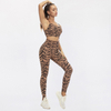 2022 Tiger Print Yoga Clothes Beautiful Back Suit Fitness Women's Sports Underwear High Waist Tight Two-piece Sling Bra Tights