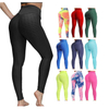 Hot Selling Women Slimming Gym Fitness Workout High Waisted Textured Scrunch Butt Lift Yoga Pants Tights Leggings