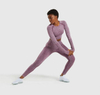 Women Non See Through Elastic Seamless Gym Yoga Suits Skin-friendly Workout Fitness Set