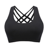 Women Sexy Backless Strappy Brassiere Gym Padded Push up Sports Bra Top