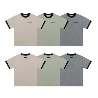 Popular High Quality FOG Tee Shirt Mens Loose Contrast Color 100 Cotton Essentials t Shirt Custom