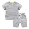 Free Shipping Colors Mix Design Accept 100% Cotton Kids Short Sleeve T Shirt And Shorts Set Custom Design Kid Clothing Sets