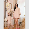 Women High Fashion Flared Sleeve Clothes Kids Mother And Daughter