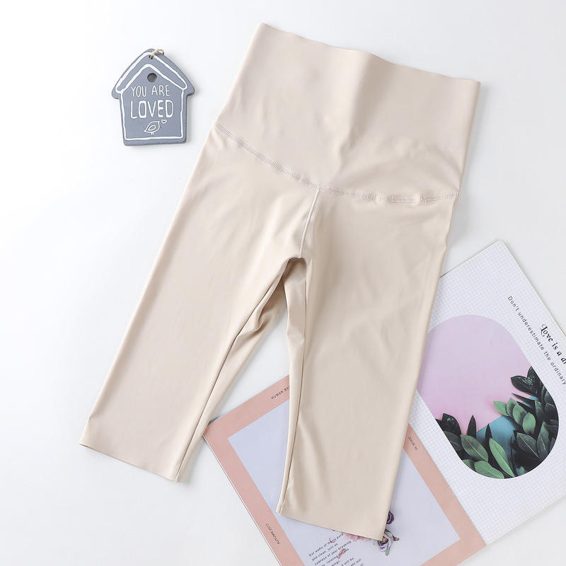 2022 Women's Yoga Safety Pants High Waist Hip Lift Yoga Barbie Pants Postpartum Body Sculpting Body Underpants Safety Pants Bell