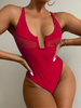 2022 European And American New Women's Bikini Set One-piece Underwire Bikini Sexy U-support Swimsuit