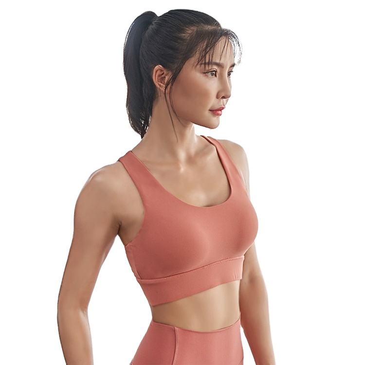 Shockproof Gym Wireless Yoga Bra Support Fitness Strappy Back Beautiful Back Vest