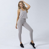 New Backless Sexy Three Piece Yoga Suit Customized Nylon Gymnastic Run Women Fitness Sets