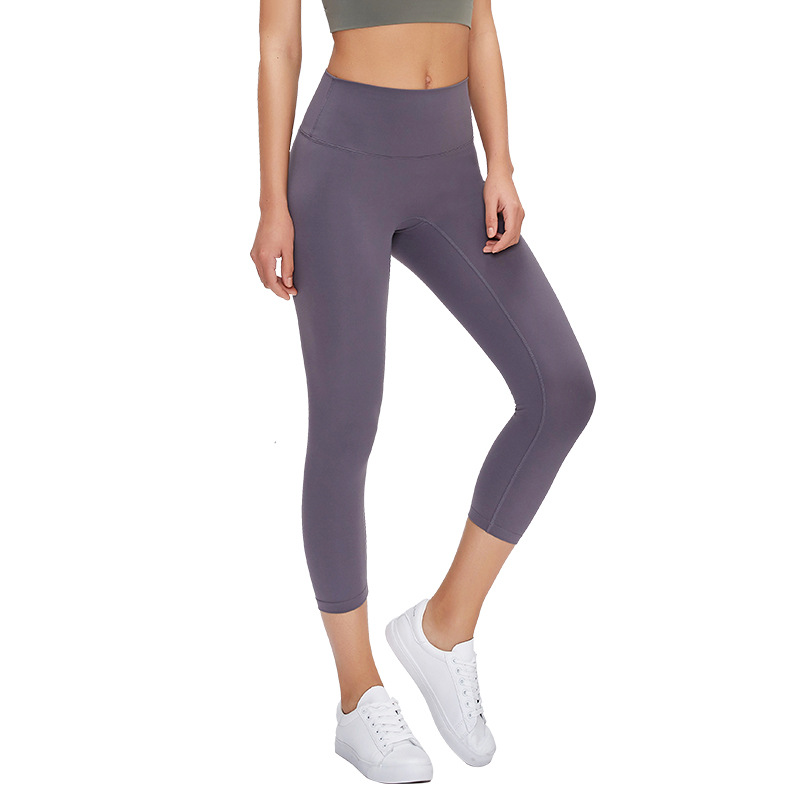 US Size Gym Workout Tight Pants Printed Yoga Leggings Capri