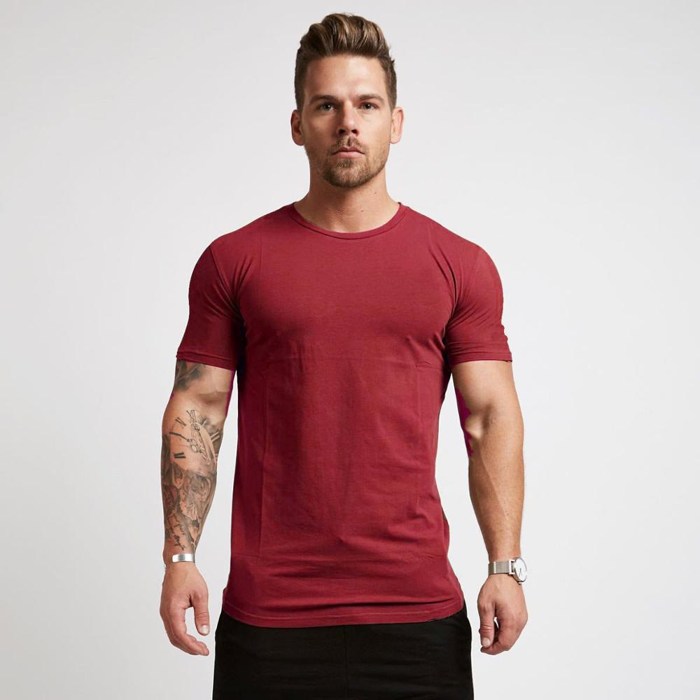 Custom T shirt Printing Manufacturer Mens Fitness Shirt Crew Neck Gym Shirts