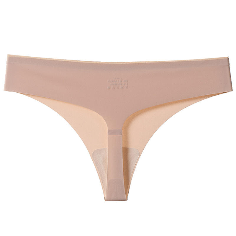 2022 Women's Underwear Sexy Hot Mulberry Silk Antibacterial Sports Underwear Ice Silk Seamless Yoga Thong