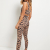 New Fashion Printed Leopard Women Sports Bra And Leggings Gym Clothing Two Piece Sports Yoga Set
