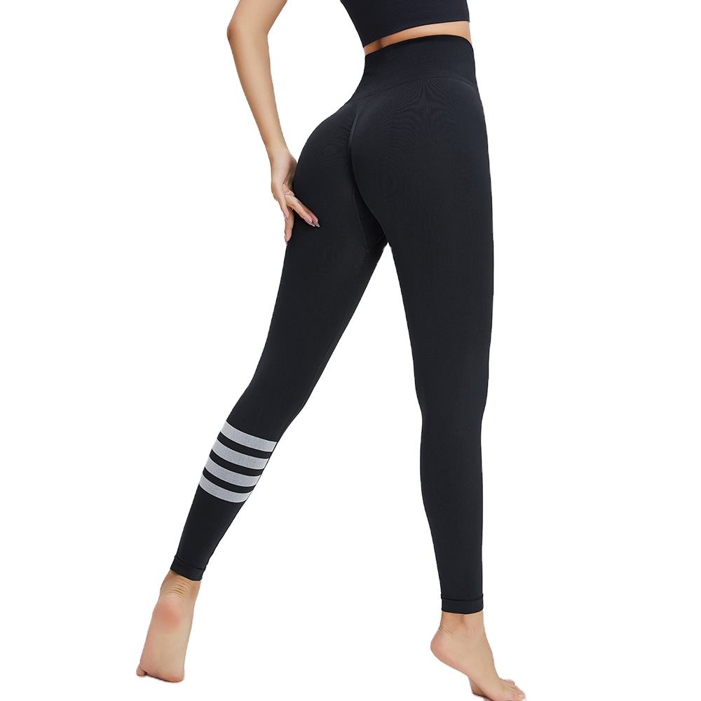 New Yoga Pants Clash Color Stitching High Waist Hip Lift Fitness Pants High Stretch Lycra Tracksuit Pants for Women