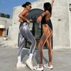 Wholesale America Trousers Breathable Stretch Hip Lifting High Waist Pants Women Tummy Control Tight Tie Dye Yoga Leggings