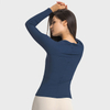 New Women Sports Yoga Tops Gym Loose Yoga Shirt Elastic Long Sleeve Workout Top Fitness Running Sport T-Shirts Sportswear