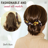 Wholesale Retro Summer Knotted Wire Headband Diy Twist Rotating Bow Hair Band Women Floral Printed Deft Bun