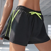 Side Zipper Gym Shorts Breathable Elastic Jogger Yoga Shorts Wick-Sweating Running Pants