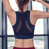 Women Mesh Patch Full Support Tops Exercise Fitness Sports Yoga Bra